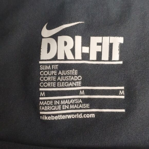 Nike Dri-Fit Women's Short Sleeve Tee Size M Grey Pink - Picture 5 of 7